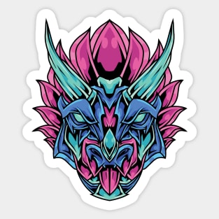 ornament triceratops head Sticker